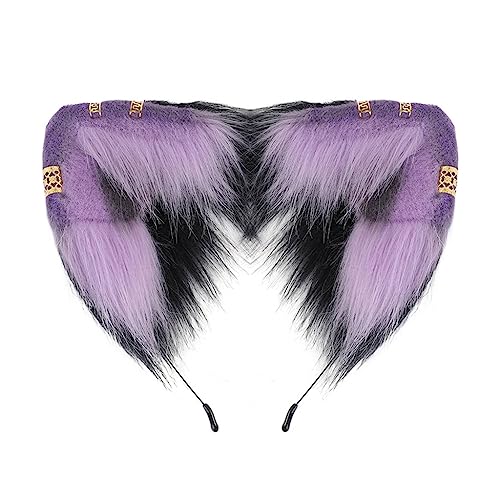 金色の耳がちりばめられた装飾付きのスイートテイクフォトヘアバンド猫耳ヘッドバンド漫画コスプレメイドヘアフープ