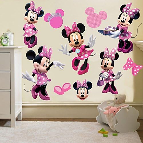 RaeSponsive Minnie Mouse Clubhouse Wall Room Decor Decal - Removable