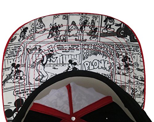 Disney Mickey Mouse Comics Adult Baseball Cap [6013] Red And Black #TOP4