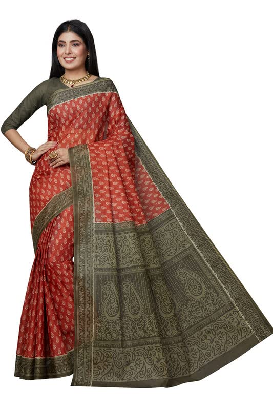 Sari en pur coton léger et confortable à draper sans chemisier