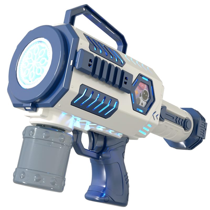Bubble Gun Automatic Electric Bubble Machine Children Handheld Bubble Maker Summer Portable Outdoor Toy LED Light Party Weeding Children Toy Boy Girl Gift Birthday Christmas Halloween