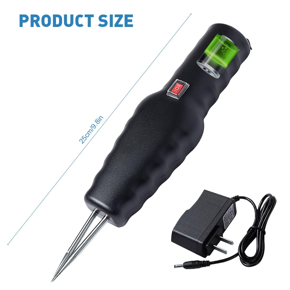 mizikuu Máquina Desplumadora de Pollos de Mano, Portátil Desplumadora Eléctrica de Plumas Eficiente con Interruptor Impermeable Depenador de Aves de Corral, Pato y Ganso, Negro