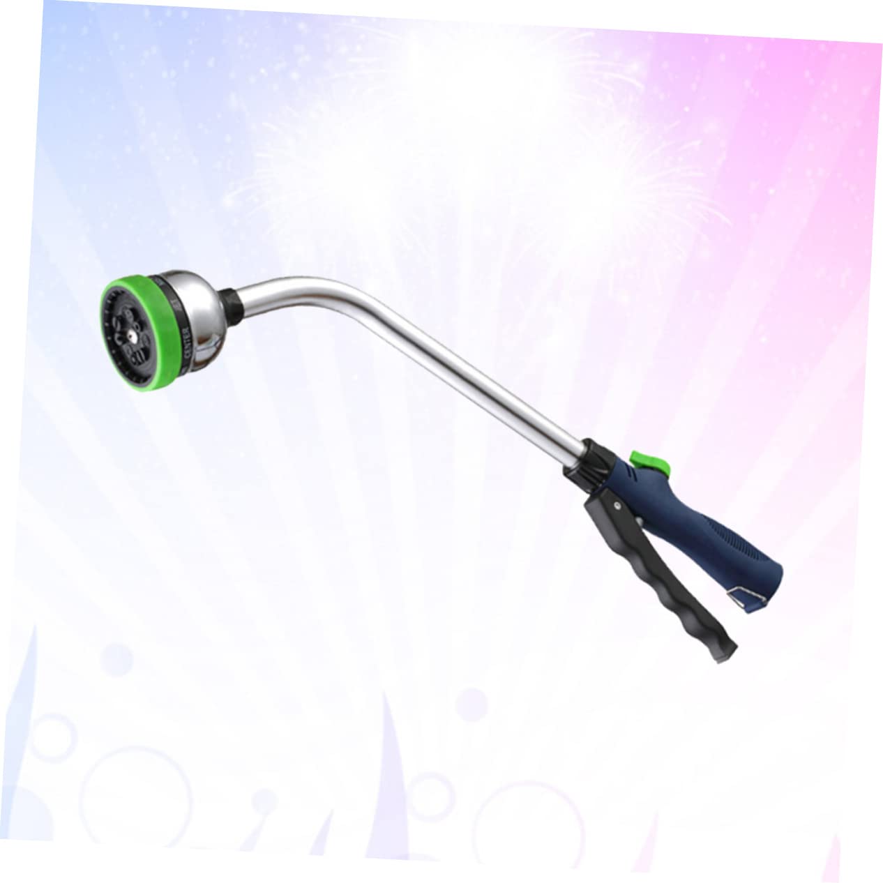 Pistola Acqua Multifunzione 18 Pollici 9 Getti, Alluminio Verde