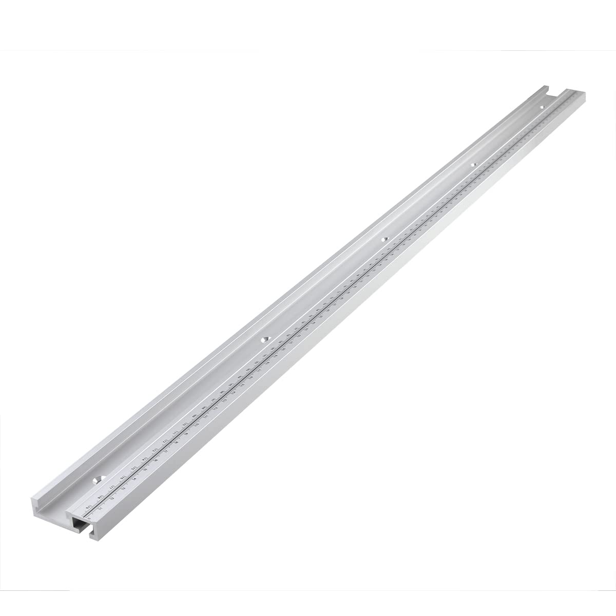 CNCMANS 45 Tipo T Ranura inclinada Carril en T 800 mm 45 mm Impresión deslizante de aleación de aluminio T ranura Riel ingletador 45 Tipo Riel en T, ranura en T de aluminio para carpintería