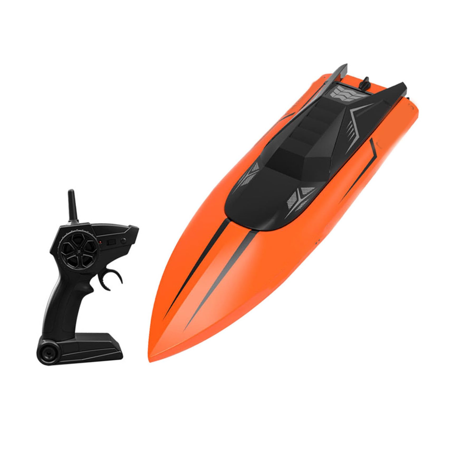 Motoscafo Radiocomandato Elettrico 2.4g Ricaricabile Arancia