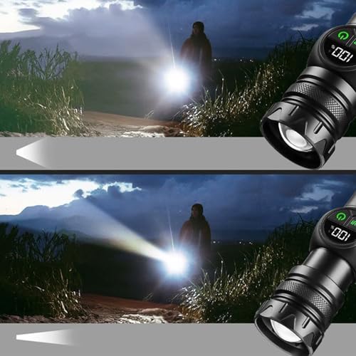 Lampe torche LED à batterie longue durée pour éclairage extérieur