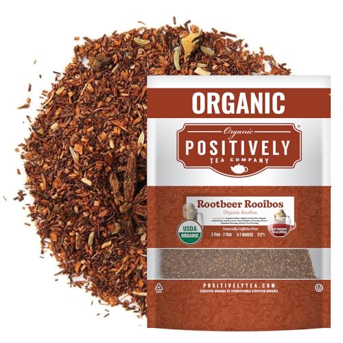 Image of Organic Positively Tea Company, Root Beer Rooibos Tea, Loose Leaf, 16 Ounce