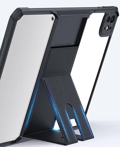 2024 iPad mini7 ケース (A17 Pro、2024) 透明 2021 iPad Mini6 ケース クリア スタンド付き 耐衝撃 iPad mini 第6世代 カバー 背面 はめ込み iPad mini 7 mini 6 透明ケース
