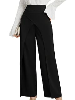 SECOLI 2024 Wide Leg Long Pant for Women Solid Color Trousers