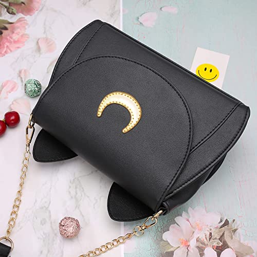Moon Sailor Luna Bag Damen Mode Frauen Gothic Handtasche Messenger Crossbody Geldbörse Cosplay Umhängetasch Schwarz