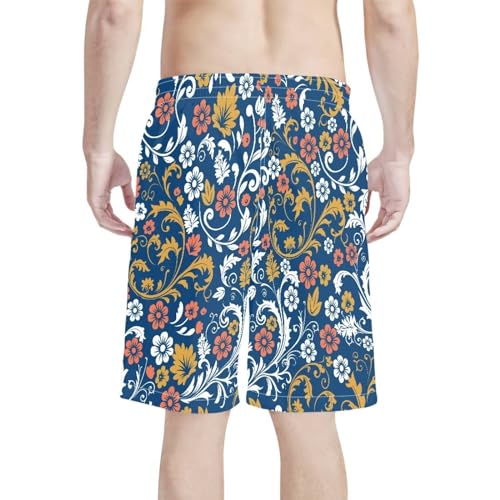 Yewattles Men's Sportwear Swim Trunks Quick Dry Board Shorts with Mesh Wide Leg Fashion Beach Pants3