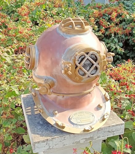 Generic US Navy Mark V Diving Helmet Replica Deep Sea Gift for Collectors & Enthusiasts, As shown in image