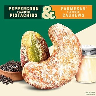 PLANTERS Nut Duos Peppercorn Pistachio & Parmesan Cashews 5 oz