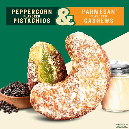 PLANTERS Nut Duos Peppercorn Pistachio & Parmesan Cashews 5 oz