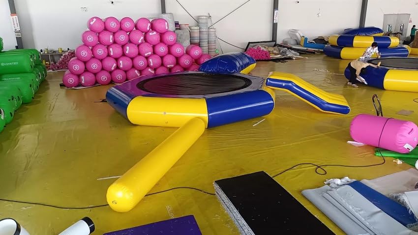 Inflatable Water Trampoline Slide Set Jumping Platform Trampoline for Adult Kids