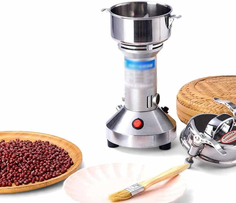 AYCDL 150G Electric Grain Grinder Mill Stainless Steel Herb Grinder Vertical Type Pulverizer Flour Grinder Powder Machine for Various Cereal Coffee