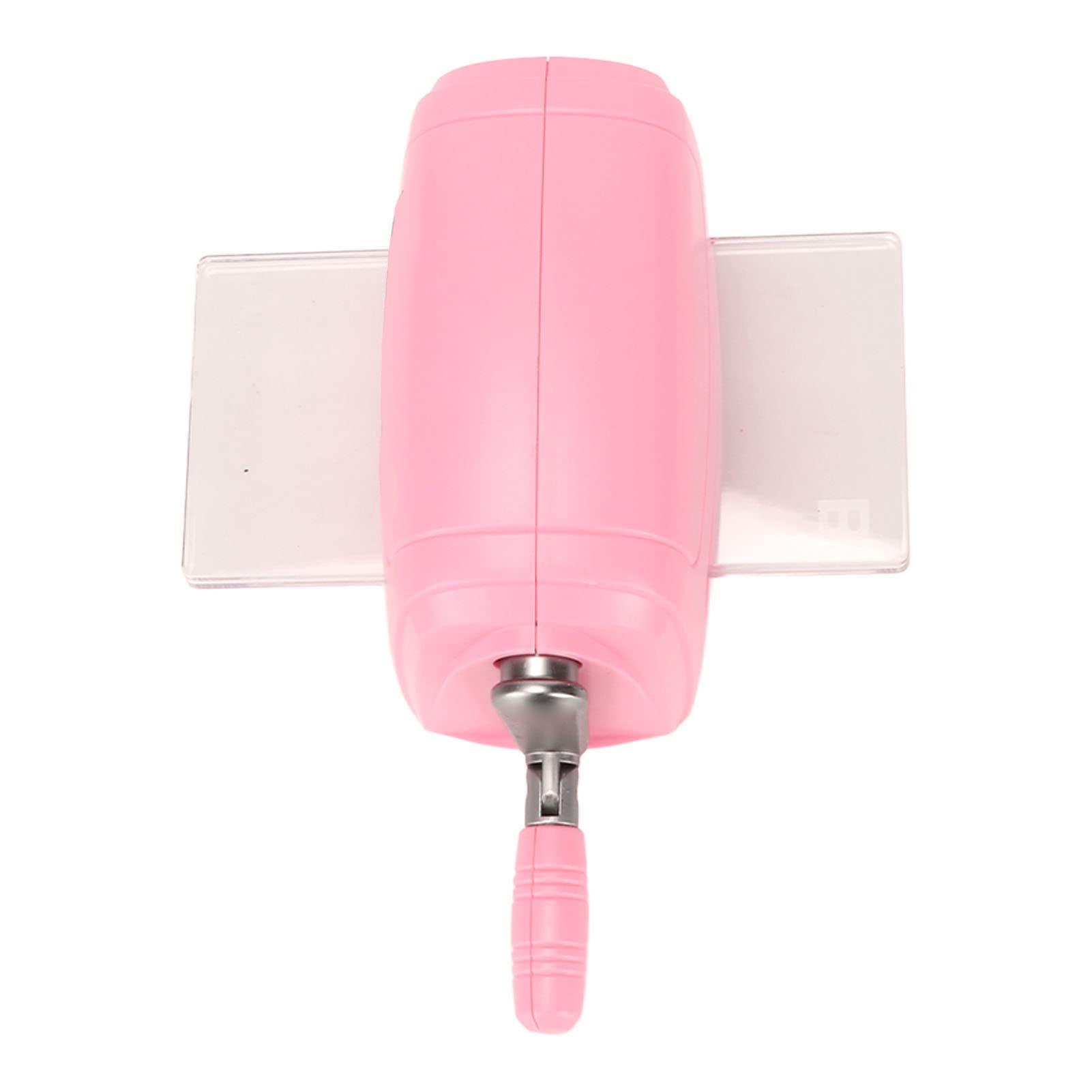 Machine à gaufrer bricolage portable en plastique rose en alliage de zinc outil de gaufrage à la main pour les projets d'artisanat en papier scrapbooking utilisation scolaire et