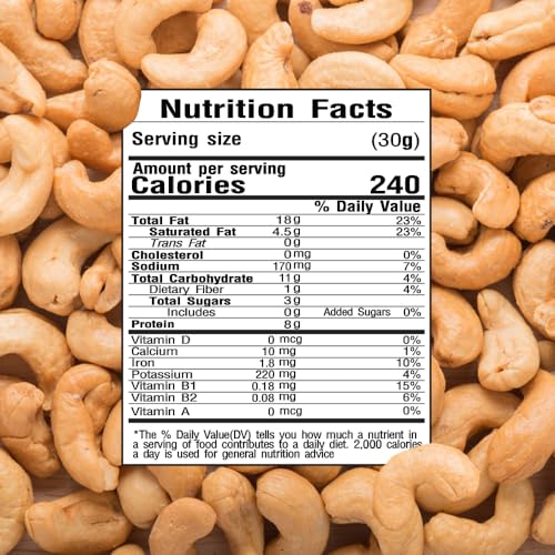 Image of Tong Garden Salted Cashewnut Pouch, 380g (Pack of 2)