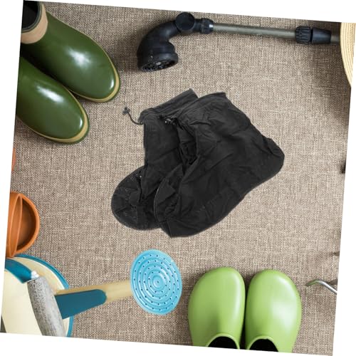 Cubiertas impermeables para botas de lluvia con cremallera y suela antideslizante, reutilizables miniatura 4
