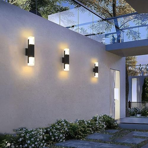 Applique murale extérieur LED en aluminium noir durable de haute qualité - 8