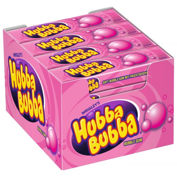 Hubba Bubba Big Babol, Chicle con Sabor a Frutas, Paquete de 20, 700g