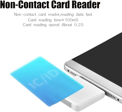 Miniatura 4 de Lector portátil de tarjetas inteligentes sin contacto, lector de tarjetas de teléfono móvil de identificación RFID de alta frecuencia con interfaz