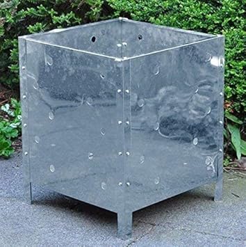 Garden Mile 90l Litre Incinerator Galvanised Steel Metal Garden Waste Disposal Fire Bin Dustbin Rubbish Paper Leaves Wood Waste Disposal Burner Amazon Co Uk Garden Outdoors
