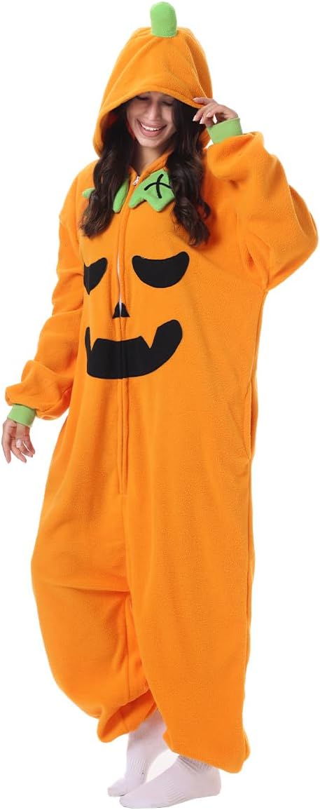 Adult Cute Vegetable Onesie Pajamas Vegetable Sleepwear Halloween Party Costumes