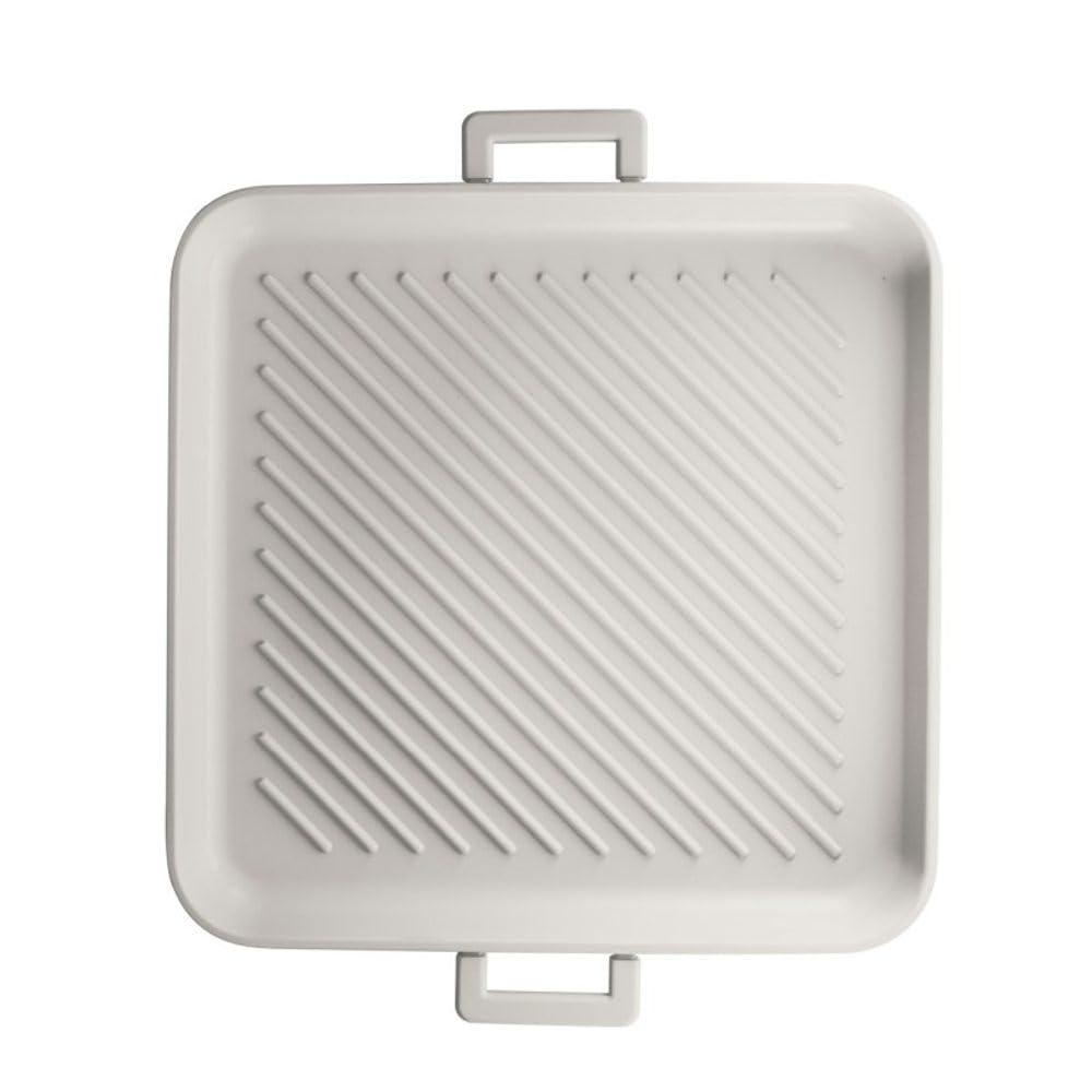 Berlinger Haus Bistecchiera con coperchio, rivestimento in titanio, 34 cm, collezione Sahara, antiaderente e alluminio pressofuso, adatta a induzione, manici resistenti al calore