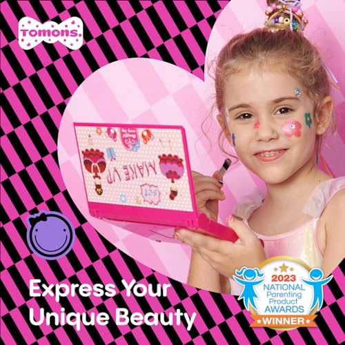 image for Tomons Kids Makeup Kit for Girl Washable Makeup Kit, Fold Out Makeup P