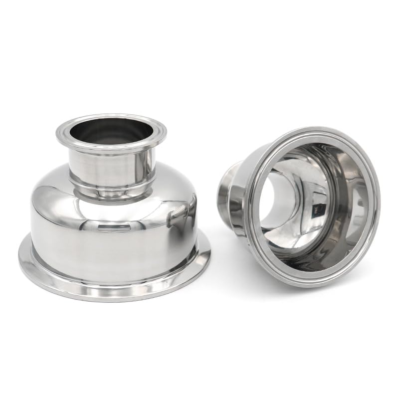 Reductor De Bol Tri-Clamp Hemisférico SS304 Sanitario 1,5-4 Pulgadas