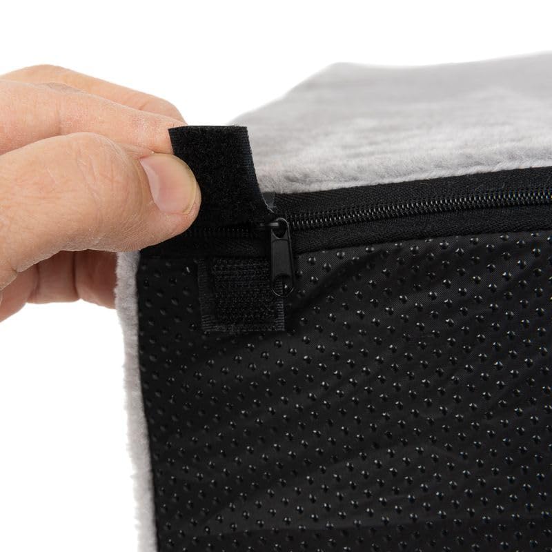 Scala per animali domestici Stepway | montaggio semplice | altezza: 30 cm | gradini resistenti al battistrada, pratico aiuto per salita stabile e antiscivolo, rivestimento rimovibile e lavabile
