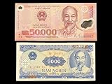Vietnam 5000 & 50000 Dong Banknote World Paper Money UNC Currency Vietnamese