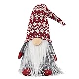 Attiigny Holiday Gnome Christmas Gnome Decorations,Handmade Swedish Tomte Santa Scandinavian Figurine,Holiday Elf Home Ornaments