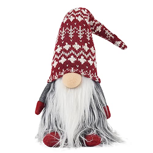 Attiigny Holiday Gnome Christmas Gnome Decorations,Handmade Swedish Tomte Santa Scandinavian Figurine,Holiday Elf Home Ornaments