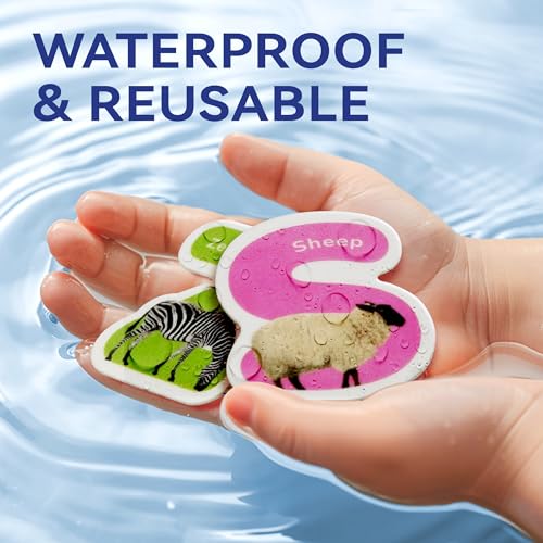 Dotimo Kids DOTIMO004-5 Letter Gel Decals Stickers, Thick Removable Reusable Alphabet Animal Window Door Stickers For Home Classroom Nursery Kids Toddlers Animal Party Supplies Decorations  thumb #2