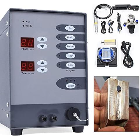 RibasuBB Automatic CNC Spot Welding Machine, Handheld Welding Machine Portable for Metal, 110v / 60hz Permanent Jewelry Welder kits Weldable Solid Gold, Aluminum, Titanium Welding Cover