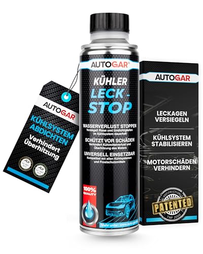 AUTOGAR® Kühler Leck Stop 250ml - Dichtet Mikrorisse & Haarrisse im Kühlsystem zuverlässig ab - Ohne Verstopfung - Für alle Kühlmittel G11, G12, G13 - Motorschutz vor Überhitzung