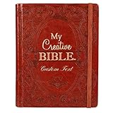 Personalized Bible Custom Text KJV My Creative Bible Journaling Bible LuxLeather Hardcover Brown King James Version Bible Custom Made Gift for Baptism Christenings Birthdays Celebrations