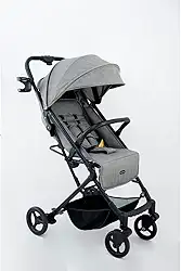 Carrinho de bebê Kira 0 a 15KG cinza - Galzerano