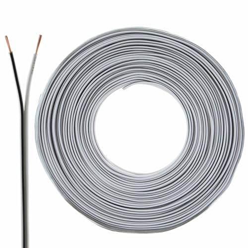 Cavo per altoparlante, 2 x 0,50 mm2, 50 m, colore: bianco, CCA