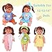 Set of 5 Baby Doll Clothes Accessories (NO Doll) with Feeding Bottle,for 12-13-14 Inch Newborn Reborn Alive Baby Dolls, Dress Clothing Outfits, Toy for Kids Children Toddler Birthday Xmas Present