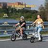 AVDLBIKE Folding Electric Bike, Max Speed 20Mph, 500W Peak Motor & Portable,14" Adults Electric Bicycles with 36V & 6.4 Ah Lithium Removable Battery,20 Miles PAS Range #3