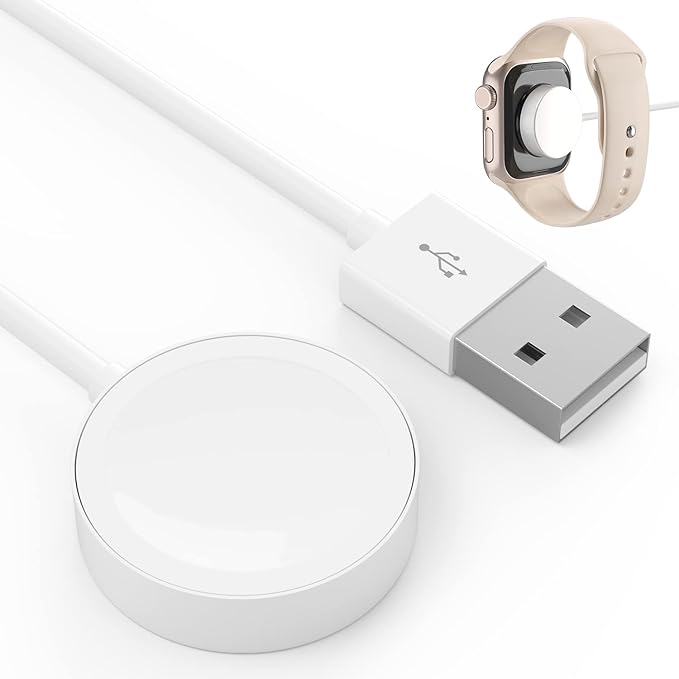 Chargeur pour Apple Watch SE, Câble de Recharge Magnétique Compatible avec iWatch Series 8 7 6 5