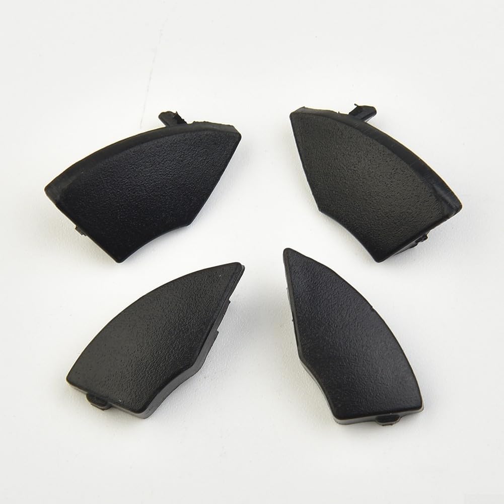 Confezione da 4 coperture nere per rimozione pulsanti radio Fiat 500, compatibili con modelli 2008