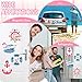 Xuhal 4 Pcs Just Married Cruise Door Decorations Wedding Honeymoon Cruise Door Magnets Just Married Car Decoration Anchor Life Preserver Magnet Carnival Car Locker Refrigerator