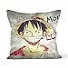 One Piece 02 Anime japonés póster cojín del sofá funda decorativa apta para la decoración del hogar coche sofá 40 x 40 cm