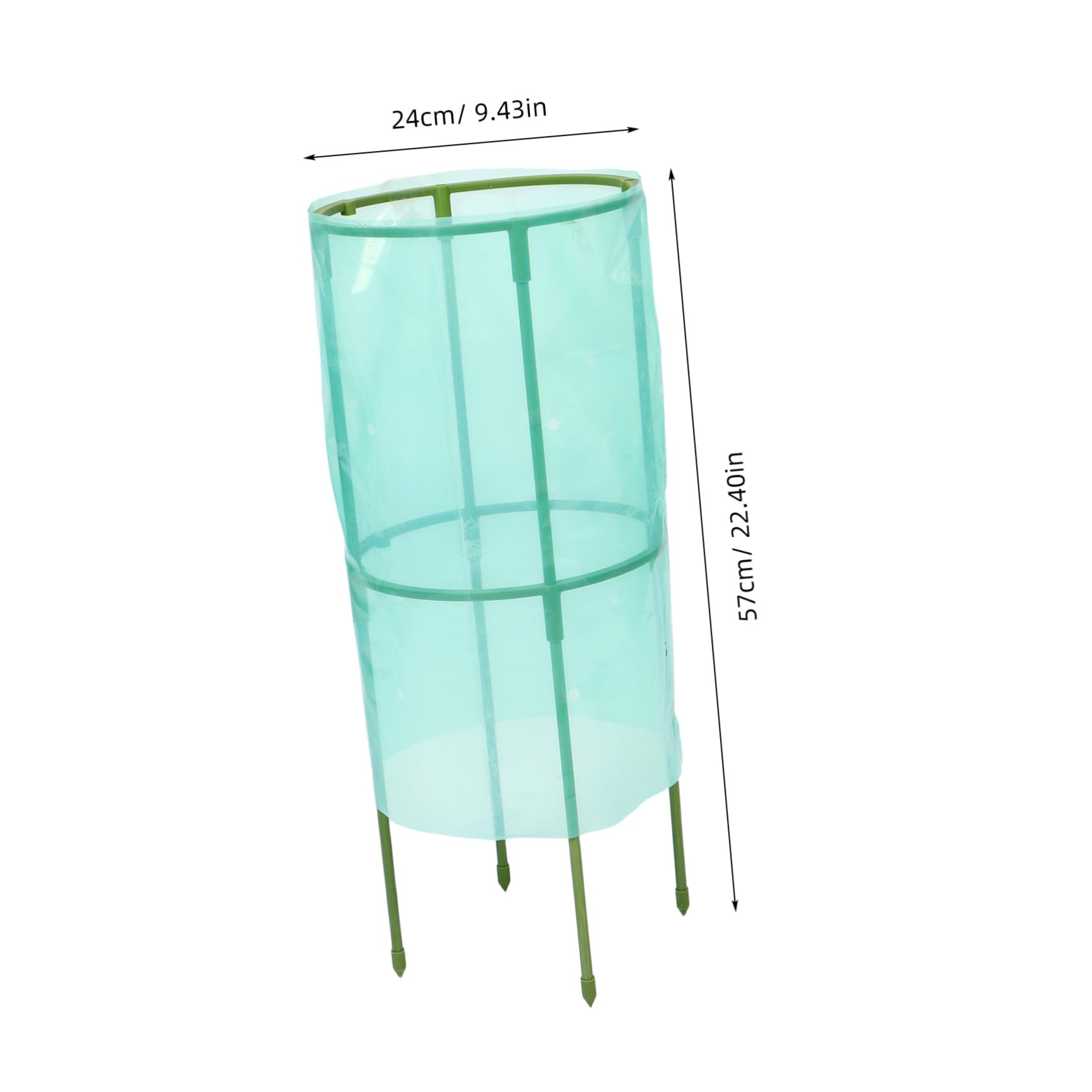 Copripiante da Giardino 2 Pezzi in Plastico Verde per Protezione Invernale | Aiuole Rialzate e Fiori, Copertura Contro Freddo e Gelo, Balconi e Casa