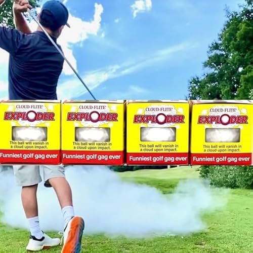 JP Lann Exploding Golf Balls (4-Pack) – Prank Balls that