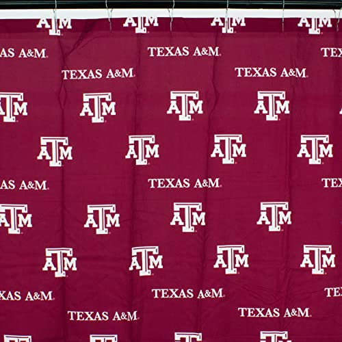 Image of College Covers Everything Comfy Texas A&M Aggies Bright and Colorful Shower Curtain Cover